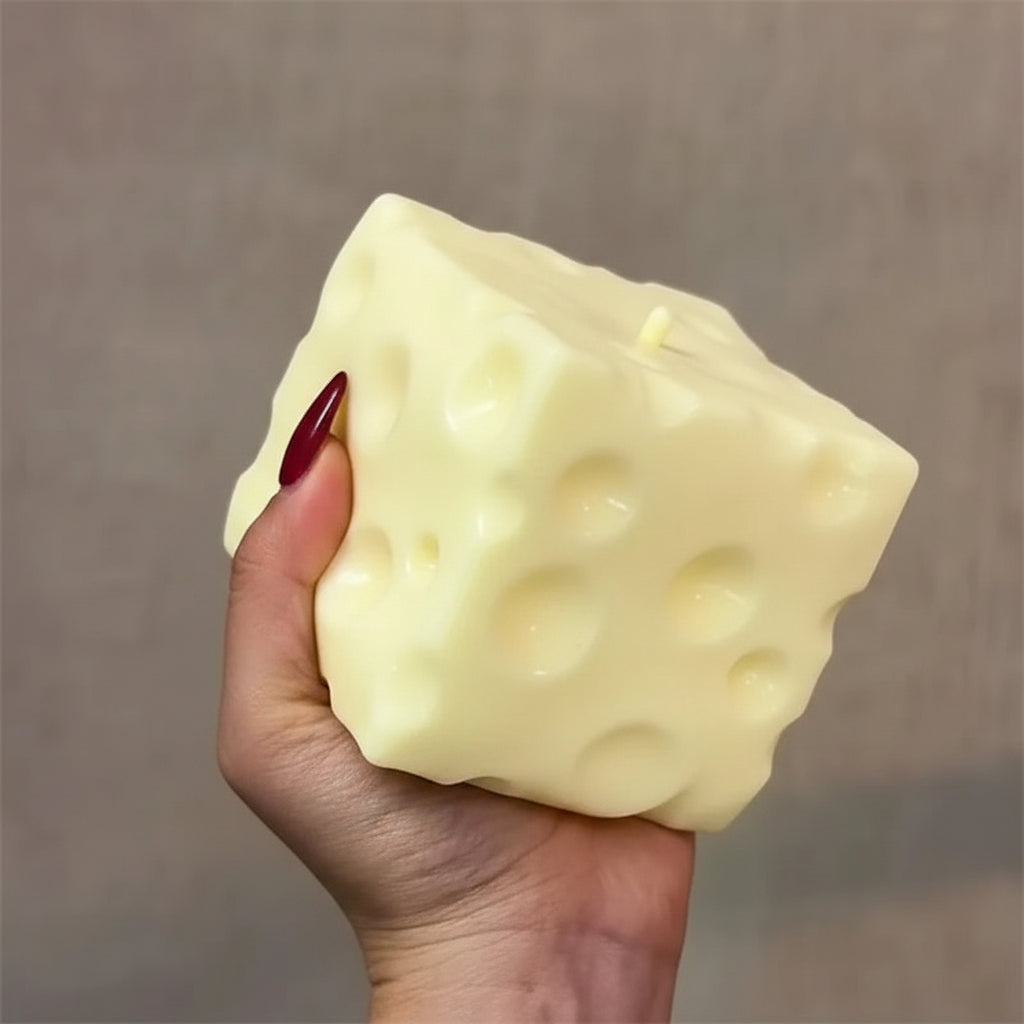 *-*Jumbo Cheese Cube Stress Ball Big Cheese Shapeable Squeeze Ball Non-Bounce Fidget Toy ASMR Sensory Anti-Stress Festival Gift
