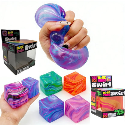 Needoh Soft and Glutinous Sensory Stress-Relief Toy Cube Filled with Gel Stretchable Ball Soft Ice Blind Box Slow Rebound