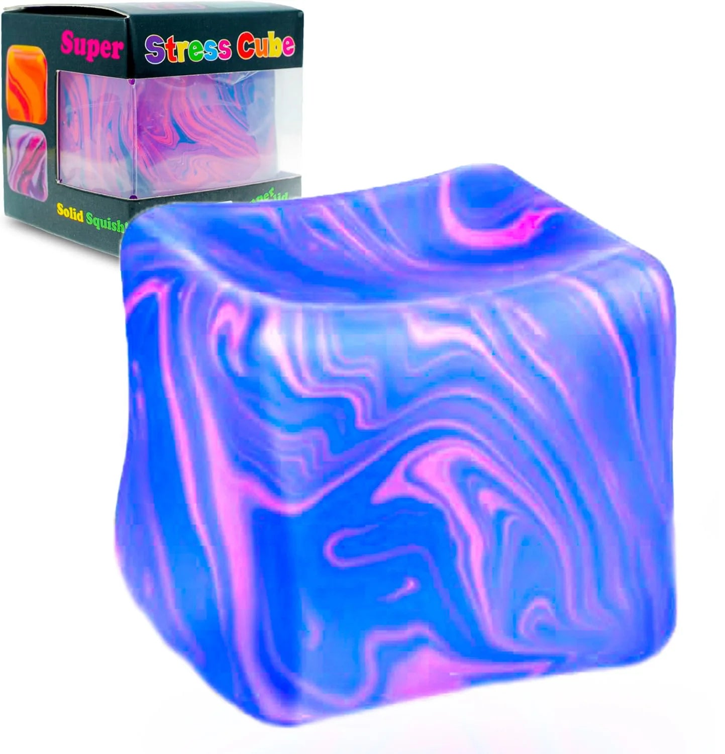 Needoh Soft and Glutinous Sensory Stress-Relief Toy Cube Filled with Gel Stretchable Ball Soft Ice Blind Box Slow Rebound