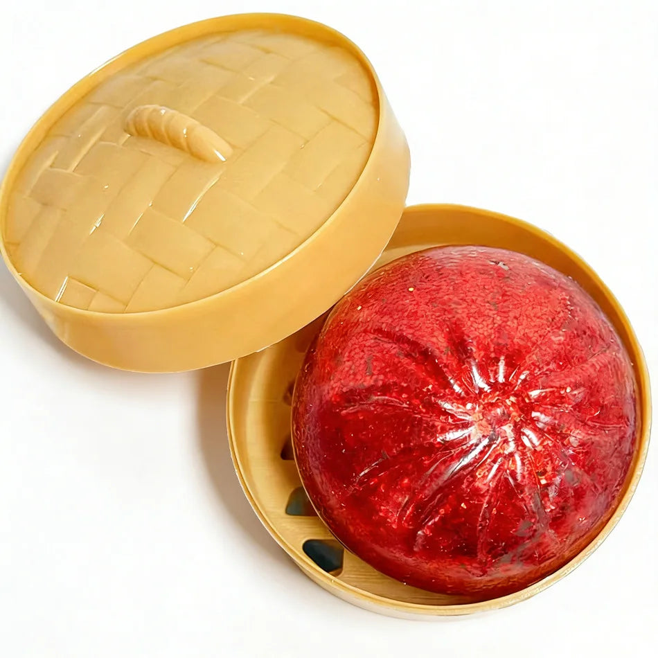 New 1-12Pcs Glitter Dumpling Glitter Dumpling Squishy with Box Dumplings Sensory Squeeze Toy for Stress Relief