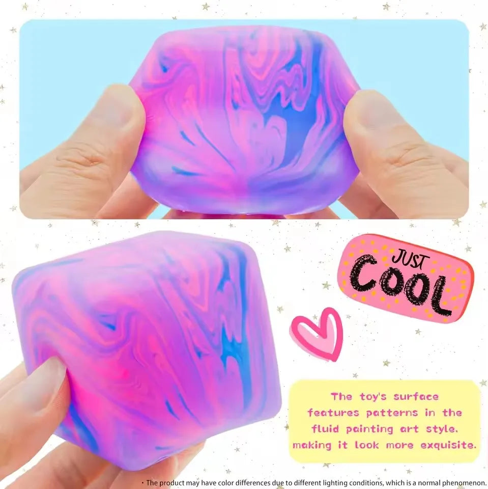 2026Newneedoh Nice Sensory Cube, Anti-Stress Tool for Anxiety and Concentration, Sensory Desk Cube for Adults and Kids