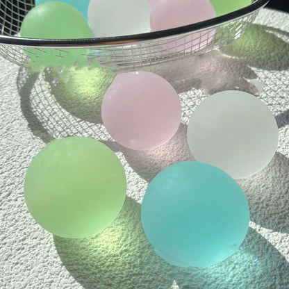Blue Maltose Squishy Toys anti Stress Sensory Fidgets Toy Soft Simulated Transparent Blue Maltose Slow-Rebound Decompression Toy