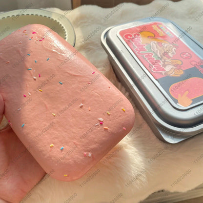 Sticky Box Cake Squishy Toy Slow Rising Squeeze Toy Butter Ice Cream Box Squishy Fidget Toy anti Stress Release Hand Relax Gift