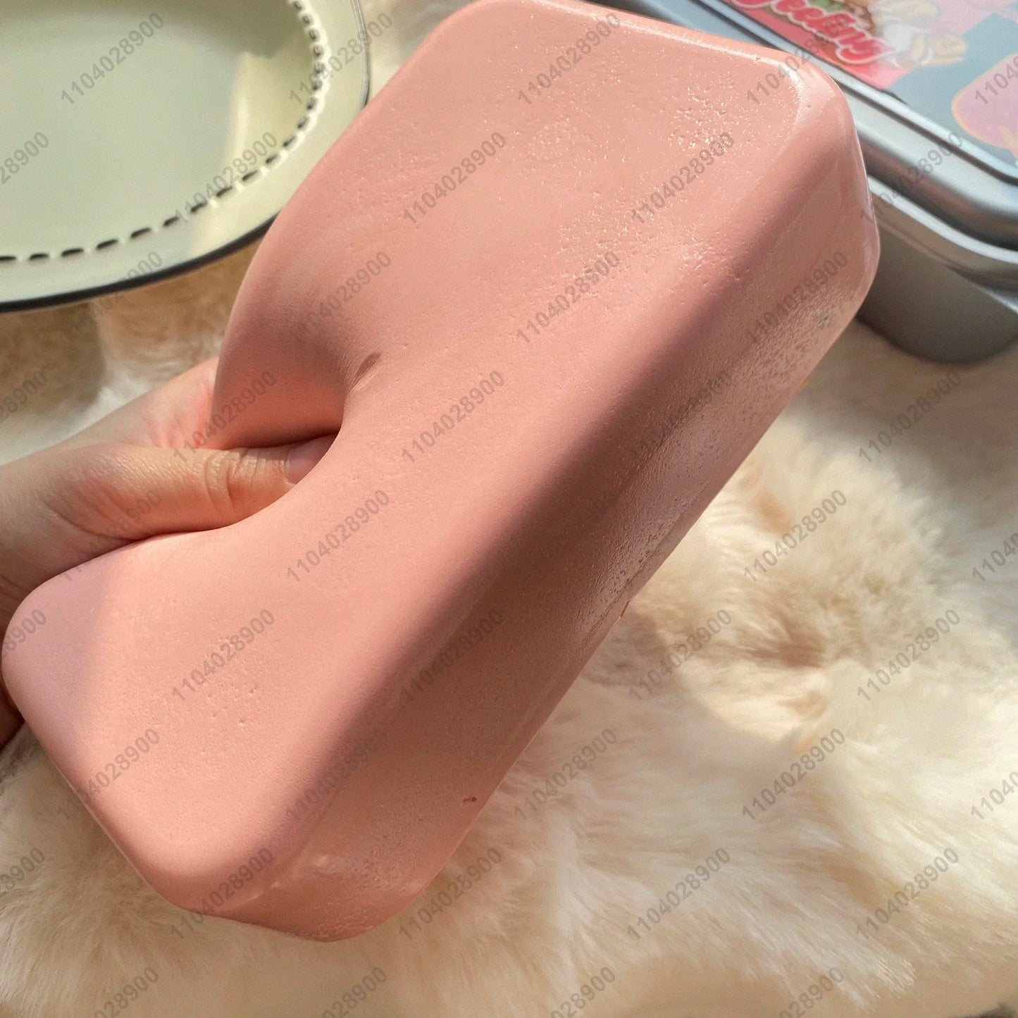 Sticky Box Cake Squishy Toy Slow Rising Squeeze Toy Butter Ice Cream Box Squishy Fidget Toy anti Stress Release Hand Relax Gift
