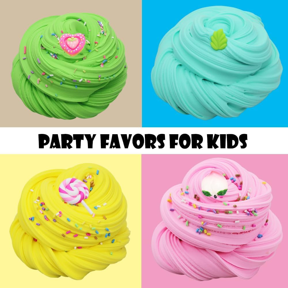 Butte Slime Kit 11 Pack Party Favor for Kids Color and Texture Experience Str...