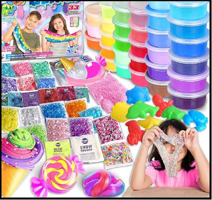 33 Cups Jumbo Slime Kit for Kids, Funkidz Premade Ultimate Slime Pack to DIY In