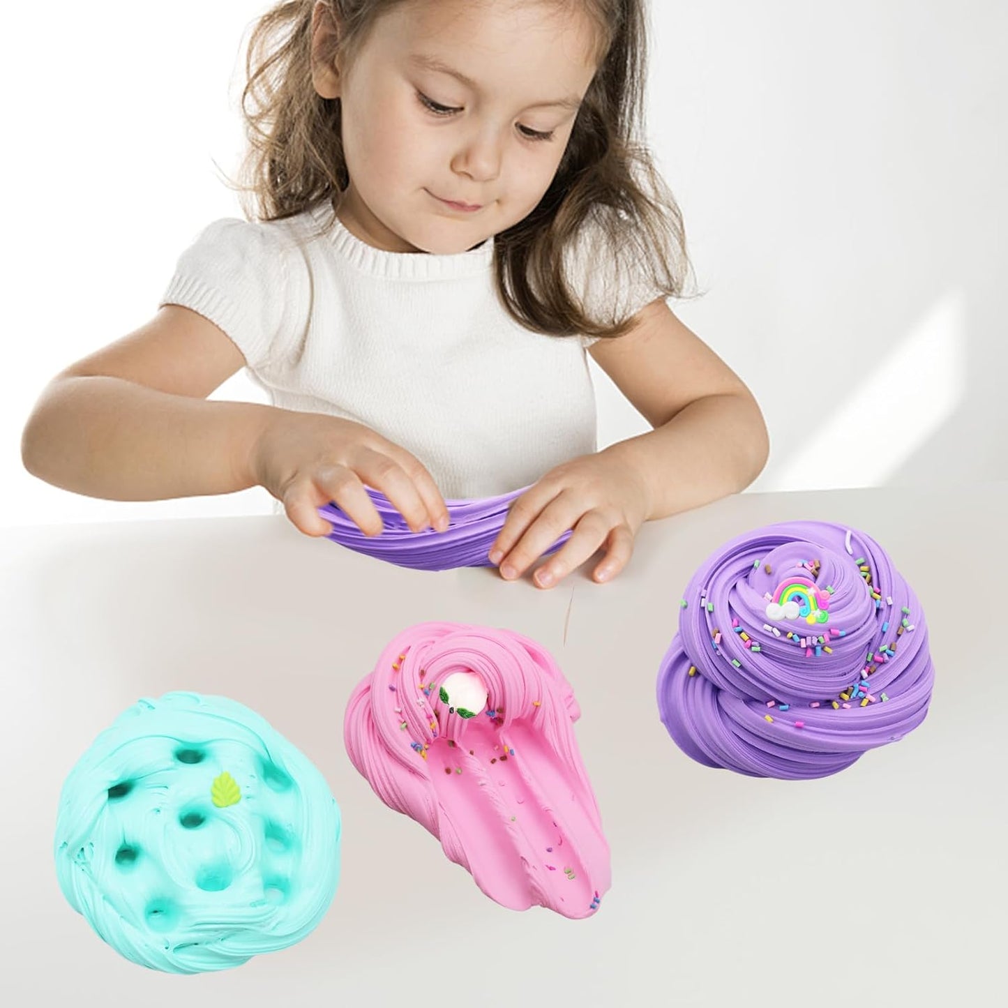 Butte Slime Kit 11 Pack Party Favor for Kids Color and Texture Experience Str...